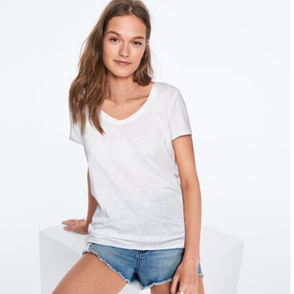 NWOT White Victoria's Secret TShirt